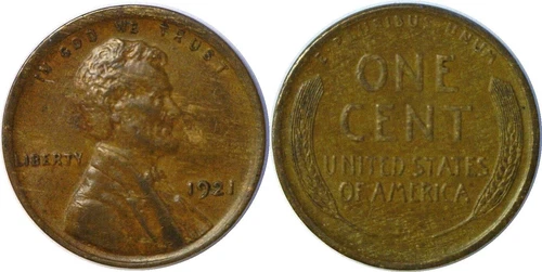 1921 Lincoln Wheat Cent XF