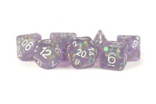 Icy Opal Purple 16mm 7 Die Polyhedral Dice Se...