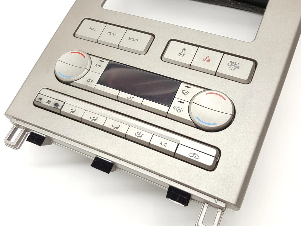 Lincoln MKX 2007-2010 OEM tablero moldura/control de clima digital plateado Foto 2 de 4