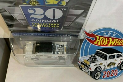 Hot Wheels 20th National White Lightning 55 Chevy Bel-Air Gasser