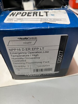 NIB ACUITY CONTROLS NPP16 D ER EFP LT  Emergency Dimming Power Pack OCC HUMIDITY