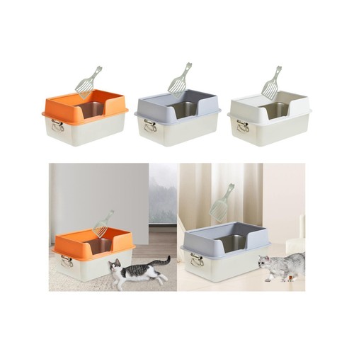 Open Top Cat Litters Box Kitten Potty Pan for Hamsters Small and Medium