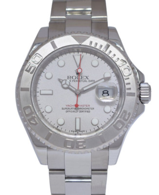 Rolex Yacht-Master Stainless Steel & Platinum Mens 40mm Automatic Watch M 16622