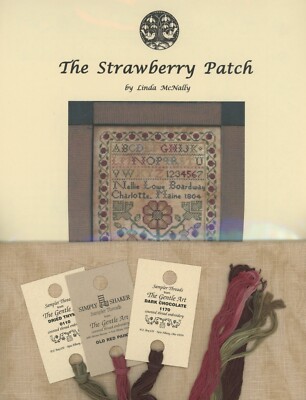 Homespun Samplar Linda McNally Strawberry Patch Linen GA Threads Cross Stitch