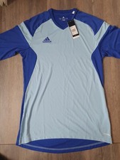 Adidas Fu&szlig;ball Torwart Trikot Precio 14 Gr&ouml;&szlig;e M  Herren arm lang Blau/Blau neu
