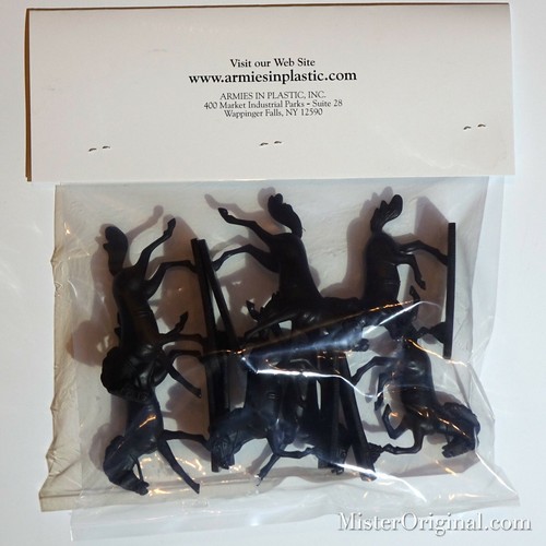Armies in Plastic 7x Running Horses (No Riders, No Saddles) 1/32 Scale (54mm) - Picture 2 of 2