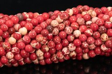 3MM Ham Red Sea Sediment Imperial Jasper Beads Grade AAA Round Loose Beads 15"