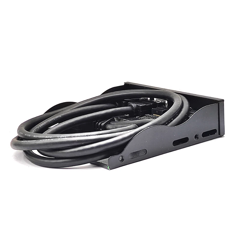 JMT 3.5in USB3.2 Gen2 Floppy Drive Front Panel 10Gbps mit Audio Port USB-C Port - Image 3 of 4