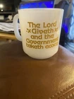 Vintage milk glass Coffee Mug