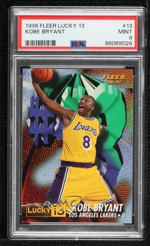 1996-97 Fleer Prize Lucky 13 Kobe Bryant #13 PSA 9 MINT Rookie RC HOF - Picture 1 of 3
