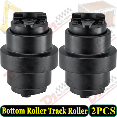 2PCS Track Bottom Roller Heavy Duty Fit John Deere 50G Excavator Undercarriage