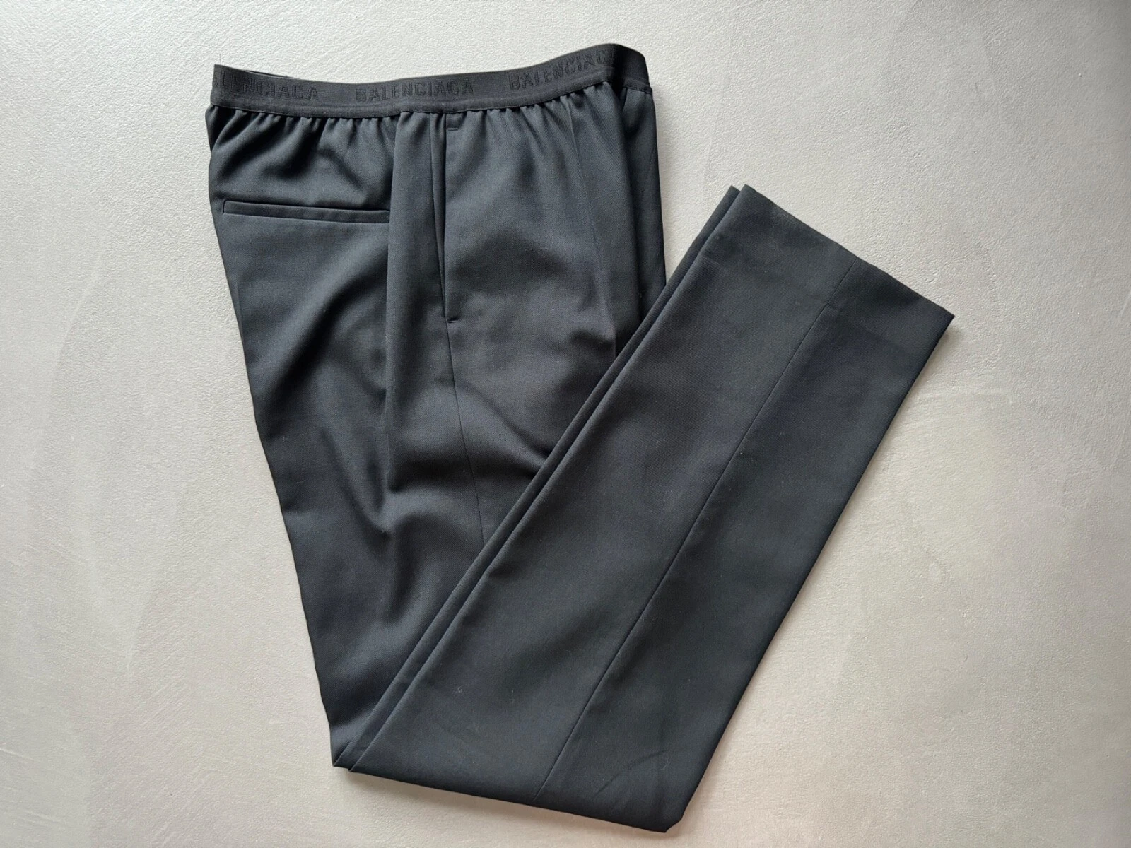 Balenciaga Pantalone Fluid Elasticizzato in Vita Taglia 46