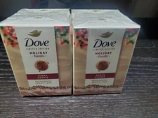 Dove Limited Edition Holiday Treats Peppermint Bark Beauty Bar Soap Lot Of 2 