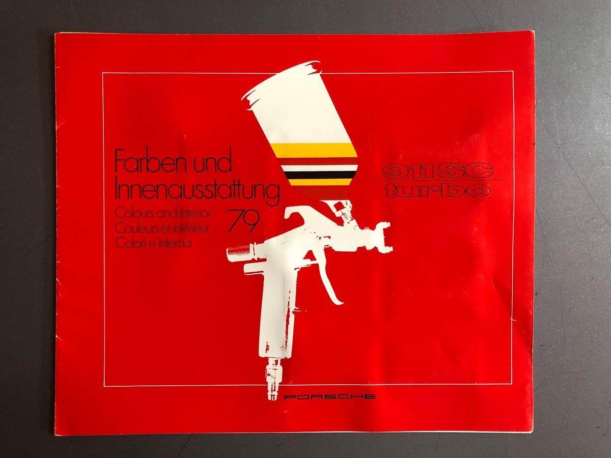 1979 Porsche 911SC & 911 Turbo FACTORY issued Color Chart Folder