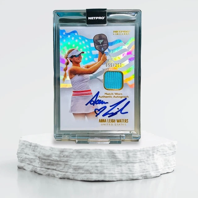 Anna Leigh Waters 2023 NETPRO Rookie RC Match Game Used Worn Patch Auto RPA /250