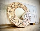 Large Driftwood And Reclaimed Wood Mirror.