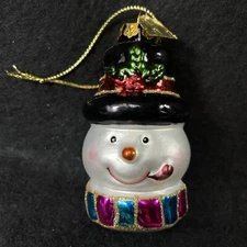 Thomas Pacconi Classics 2003 Vintage Ornament Collection Snowman Head With Hat
