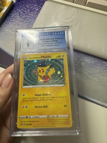 Pokemon Special Delivery Pikachu 2020 SWSH074 CGC 9 MINT with BEAUTIFUL SWIRL