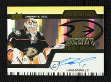 2024-25 Credentials 2024-25 Upper Deck Update Yellow 3/49 Lukas Dostal Auto 0bn4