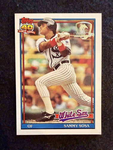 Sammy Sosa #414 1991 Topps Desert Shield card
