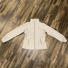 Columbia Gray Fleece Full Zip Sweatshirt Hike Camp Gorpcore Women s Size M