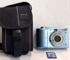 Canon PowerShot A1100IS Digital Camera 4X Optical Zoom 12.1 MP Blue CLEAN