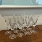Set Of 8 Vintage Waterford Crystal Lismore Champagne Flutes
