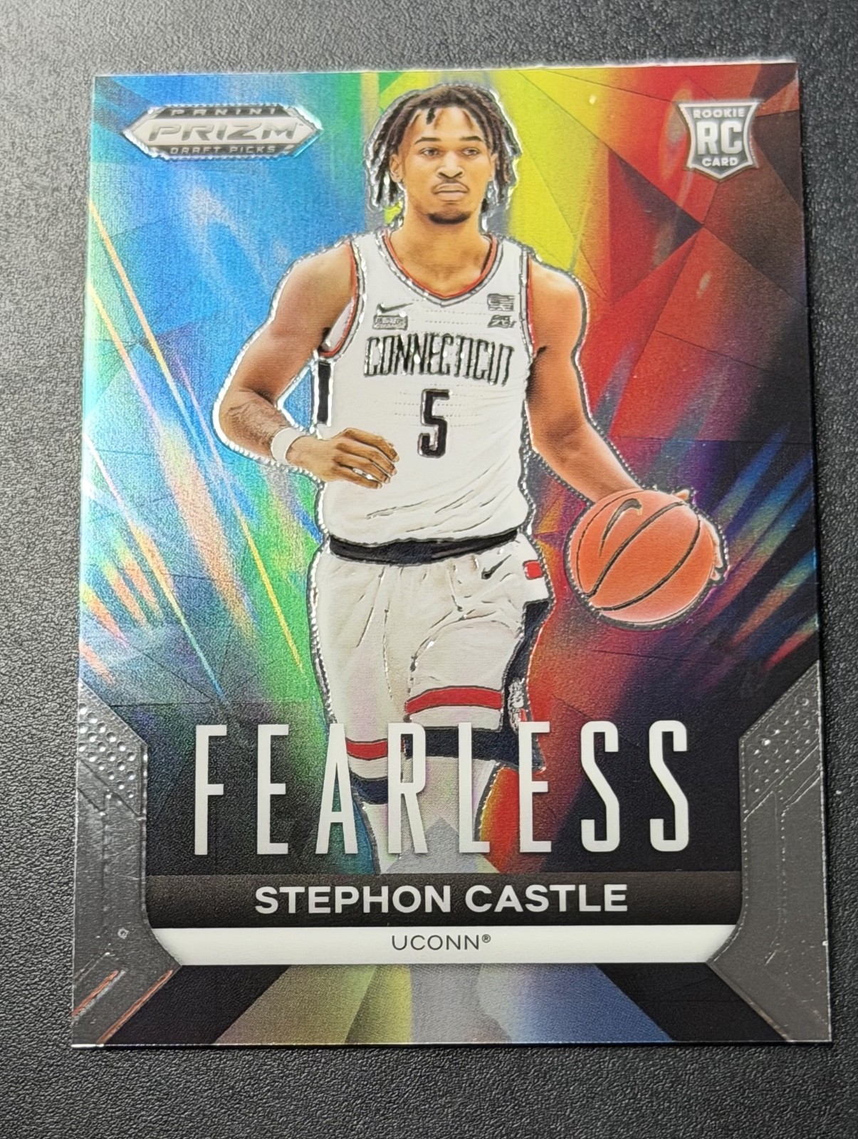 2024-25 Panini Prizm Draft Picks - Fearless Stephon Castle #25 Silver Prizm (RC)