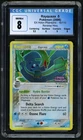 2006 Pokémon Rayquaza δ Reverse Holo EX Holon Phantoms #16 CGC 8