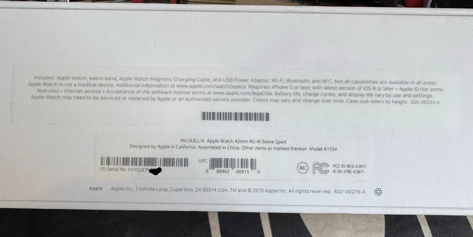 2015 Apple Watch 42mm - Rose Gold (MLC62LL/A) - Image 4 of 4