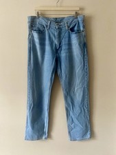 Levis 514 Jeans Mens W36 L30 Blue Medium Wash Cotton Blend Stretch Slim Straight