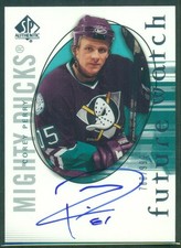 2005-06 SP Authentic Future Watch Auto #132 COREY PERRY RC /999 Kings