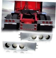 Mud Flap Hanger for Semi Trucks 2-1/2" Bolt Spacing 30" 4" Light Chrome