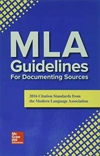 MLA Guidelines for Documenting Sources - Unknown Binding - Very Good