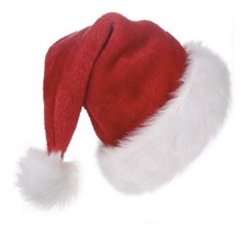 BALORAY Santa Hat for Adults Big Santa Hat Comfort Double Liner Plush Red Velvet