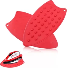 2 Pcs Silicone Iron Rest Pads Mat Iron Hot Heat Resistant Protective Pads for Ir