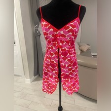 Cosabella Cami Red Hearts Neiman Marcus size L Camisole Italy