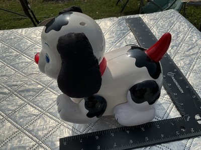Chicco schwarz-weiß mechanisches Tierspielzeug HUND Welpe Welpe beweglich ungetestet 
