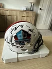 Brian Urlacher Mike Singletary Dan Hampton Signed HOF  Mini Helmet Beckett Cert