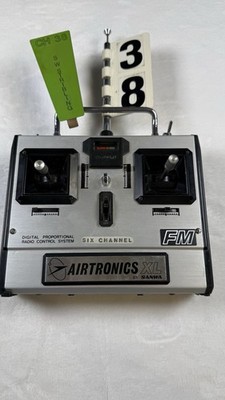 Airtronics XL 6 Channel FM RC Transmitter CH38 Vintage Sanwa Radio Control