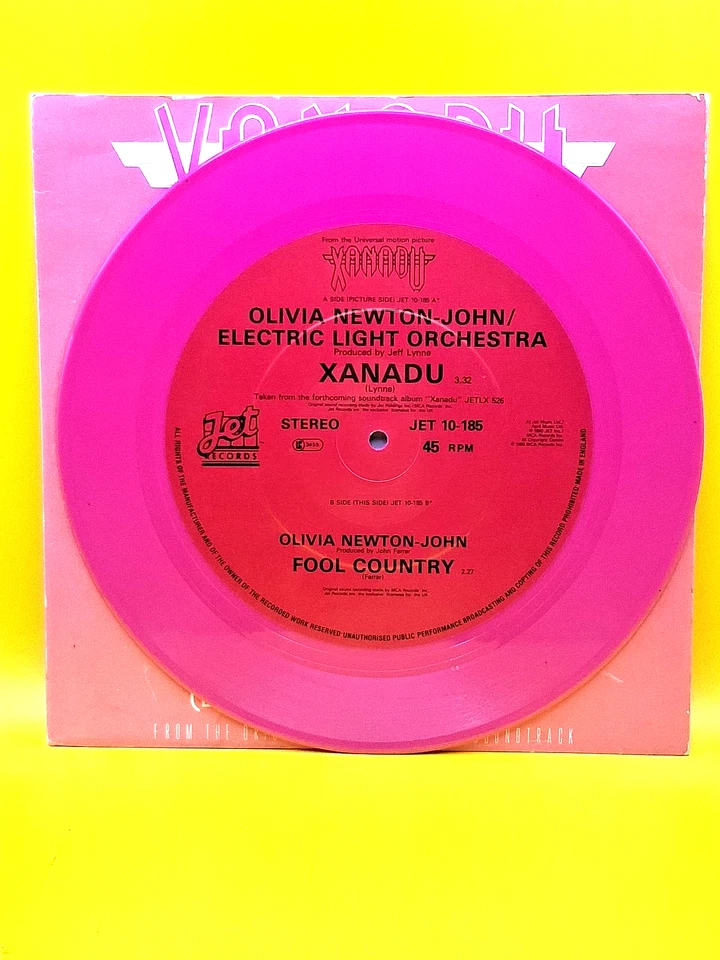 Olivia Newton-John & Electric Light Orchestra Xanadu 10" Pink Vinyl EX+ - Изображение 2 из 4