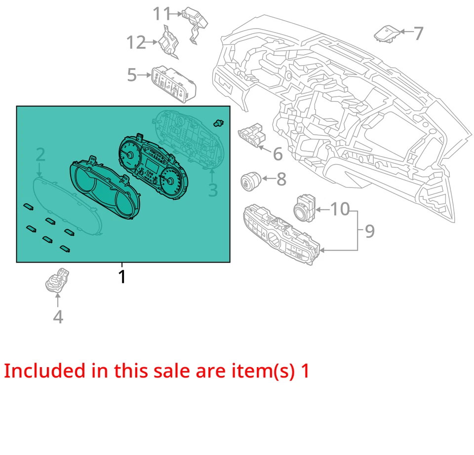 2015-2016 Kia Cadenza Speedometer Instrument Cluster Gauges 94031-3r091 EF6VP - Image 3 of 4