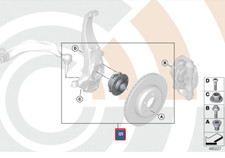 Kit de r�paration de roulement de roue avant BMW 5 F10 31222450654 2450654 neuf