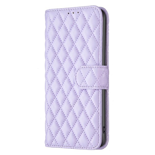 Grid Leather Card Wallet Phone Case For Motorola G200 G72 E20 G Play G22 S30 G62 - Picture 14 of 15