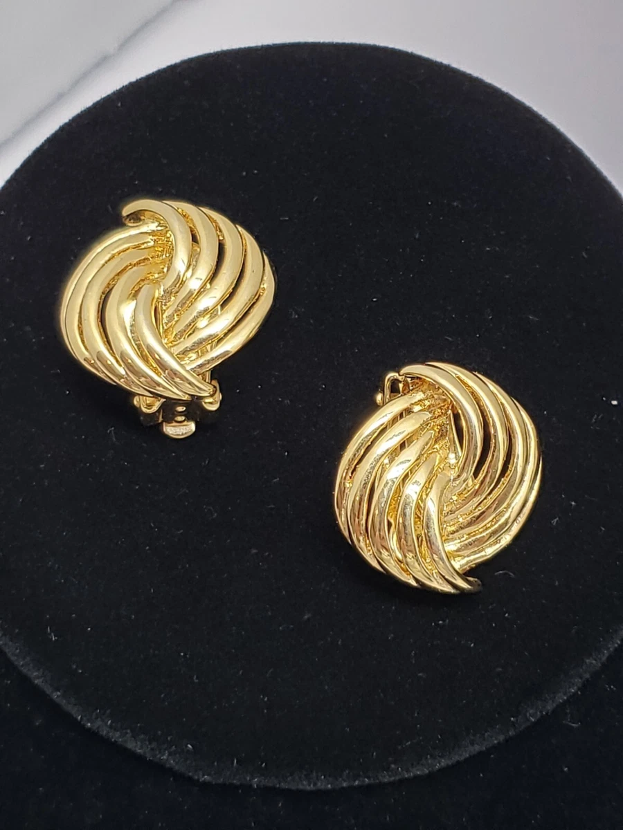 Gold earrings for womens hotsell ebay