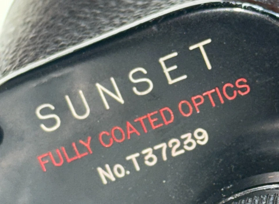 Vintage Sunset Binoculars Heavy Duty 7x50 Coated Optics No.T37239 W/ Case/Strap - Image 4 of 4