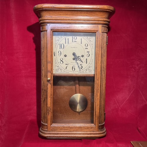 Howard Miller Sandringham Wall Clock Model 613108 W/Pendulum, Key