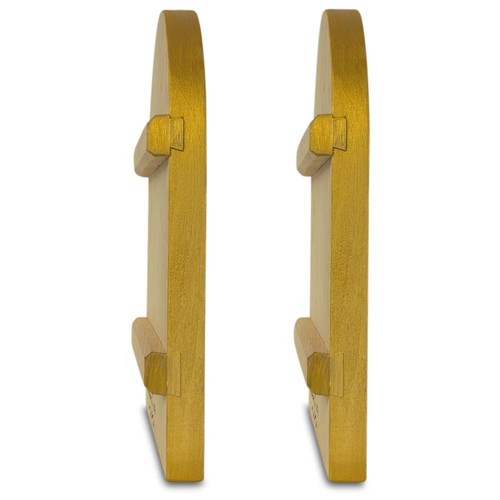 Set aus zwei handbemalten auf Holztafel Jesus und Jungfrau Maria Ikonen 12 cm - Bild 5 von 5