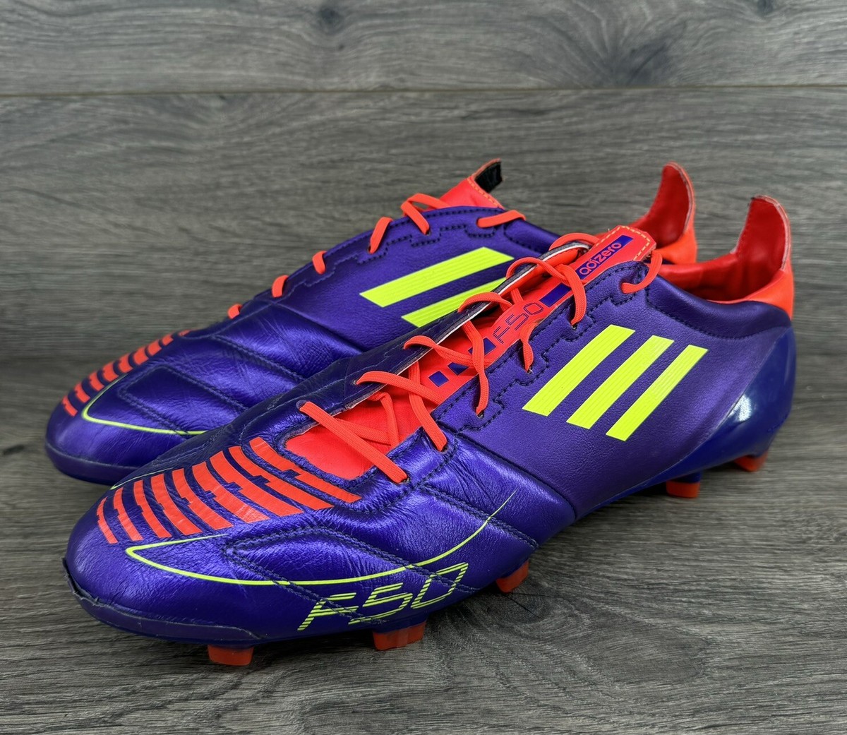 Adidas adizero f50 original FG Soccer Cleats size 12 Purple Adidas adizero f50 original FG Soccer Cleats size 12 Purple