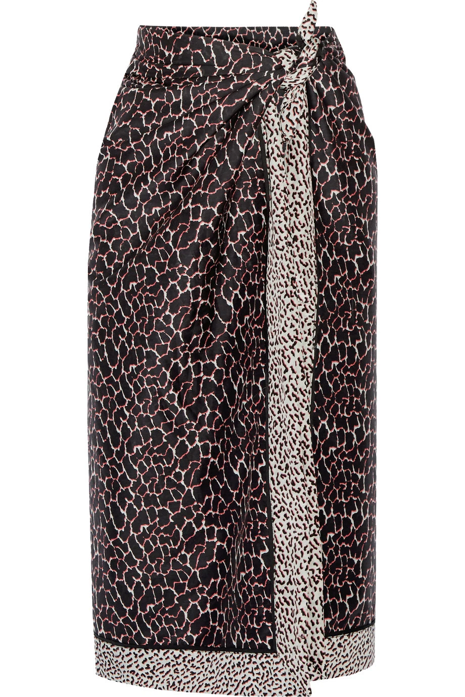 Proenza Schouler printed cotton and silk-blend COVER UP pareo MAGENTA NEW $600